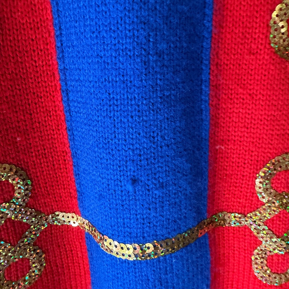 Christmas Holiday Sweater Dress Nutcracker Ugly Sweater Red Women’s Small (4-6) - Picture 5 of 9